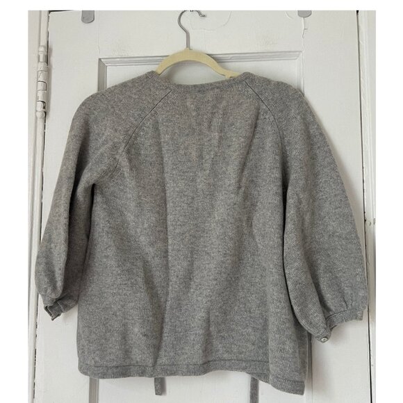 Demylee New York Women's Sweatshirt  Puff Sleeve Crow Sweater Size Medium - Picture 4 of 8